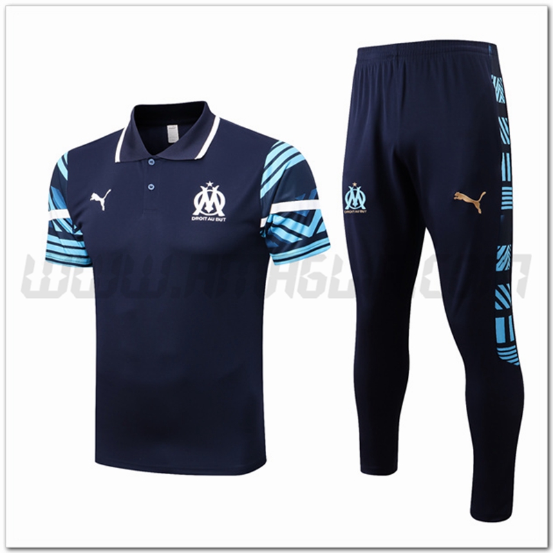 Kit Maglia Polo Marsiglia OM + Pantaloni 2022 2023