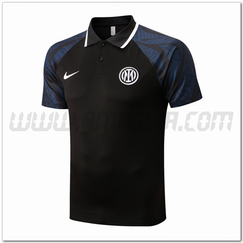 Maglia Polo Inter Milan Nero 2022 2023