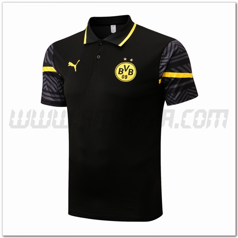 Maglia Polo Dortmund BVB Nero 2022 2023