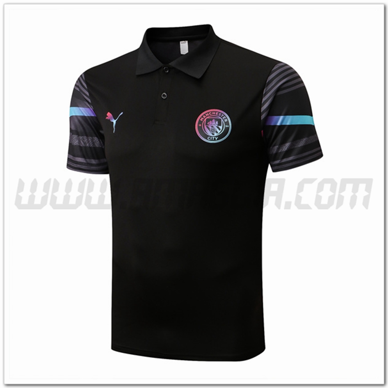 Maglia Polo Manchester City Nero 2022 2023