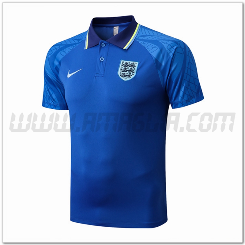 Maglia Polo Inghilterra Blu 2022 2023