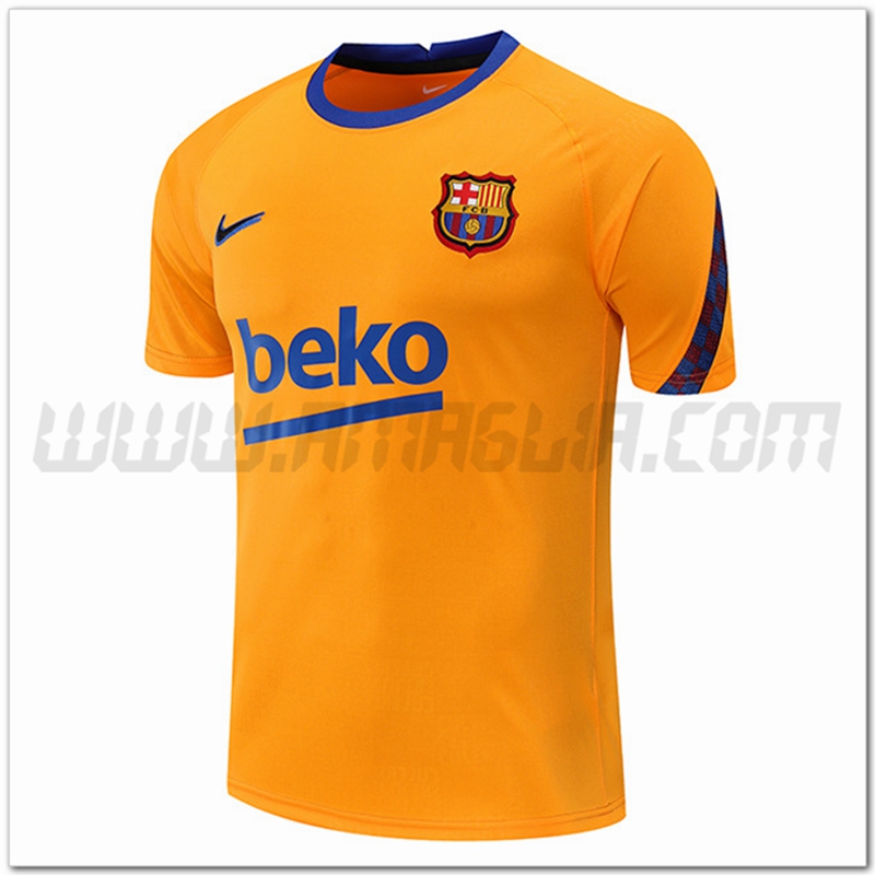 Maglia Allenamento FC Barcellona Giallo 2022 2023
