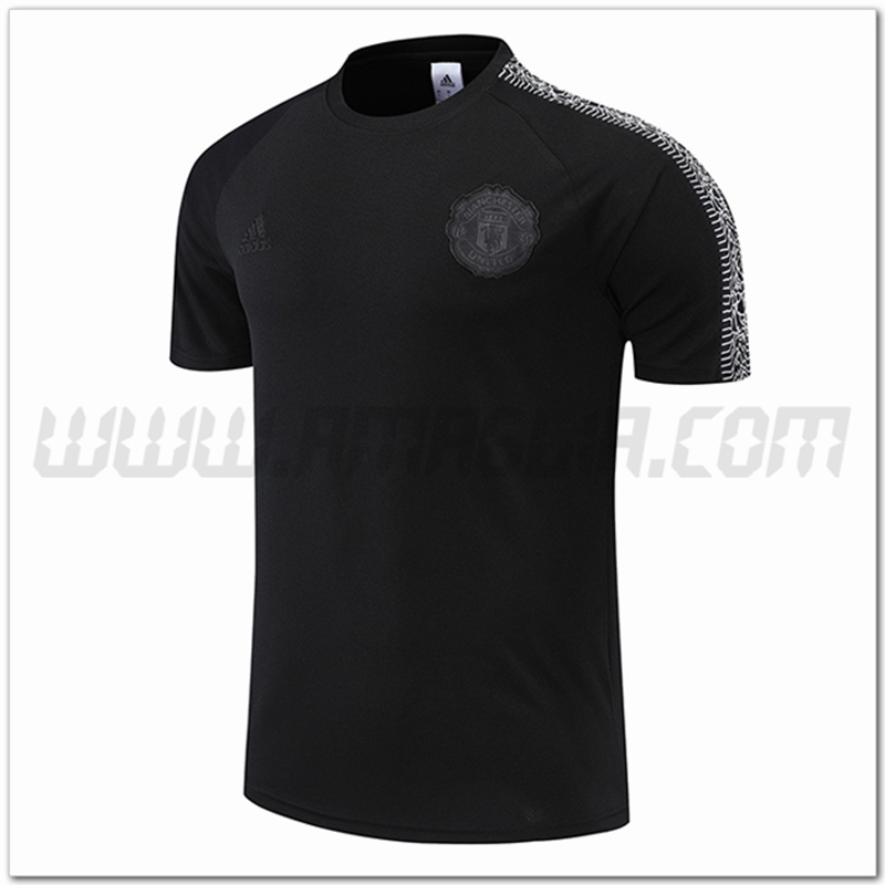 Maglia Allenamento Manchester United Nero 2022 2023