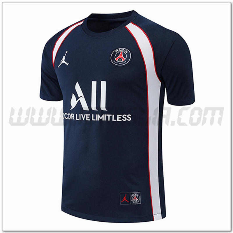 Maglia Allenamento Jordan PSG Blu Marino 2022 2023