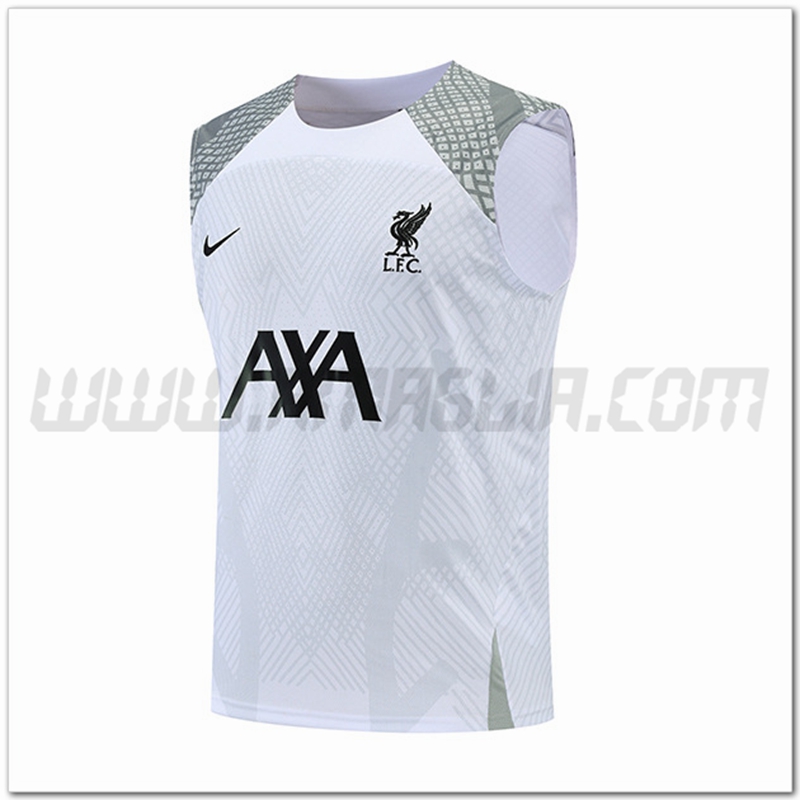 Canotta da Allenamento FC Liverpool Bianco 2022 2023