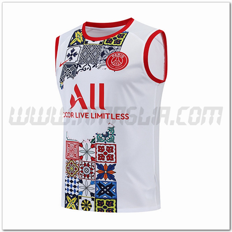 Canotta da Allenamento Jordan PSG Rosso 2022 2023