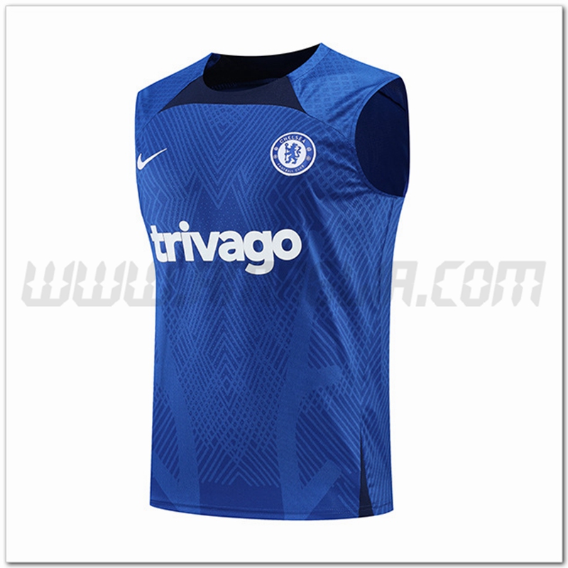 Canotta da Allenamento FC Chelsea Blu/Nero 2022 2023