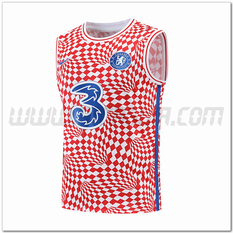 Canotta da Allenamento FC Chelsea Rosso 2022 2023