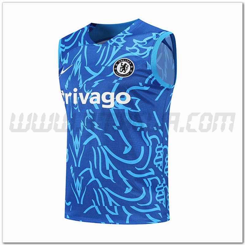 Canotta da Allenamento FC Chelsea Pattern Blu 2022 2023
