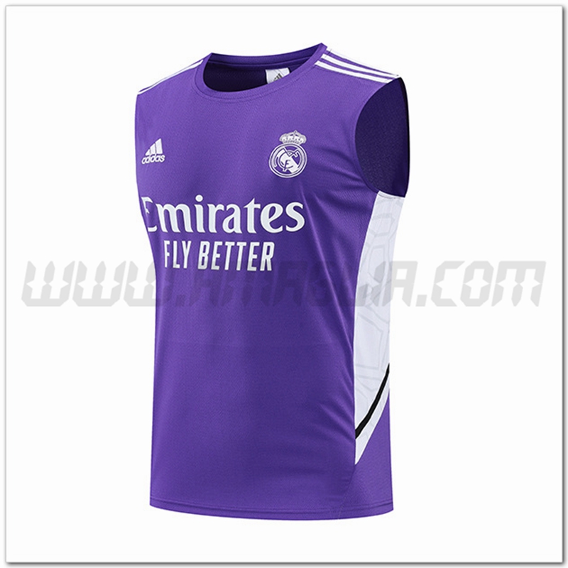 Canotta da Allenamento Real Madrid Viola 2022 2023