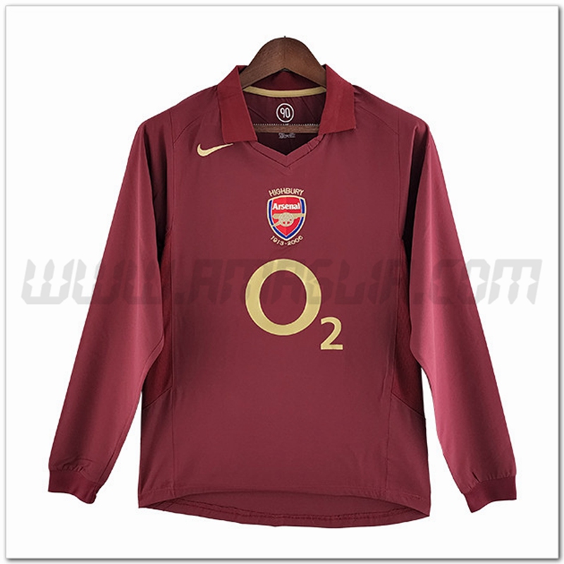 Prima Maglia Arsenal Maniche lunghe Retro 2005/2006