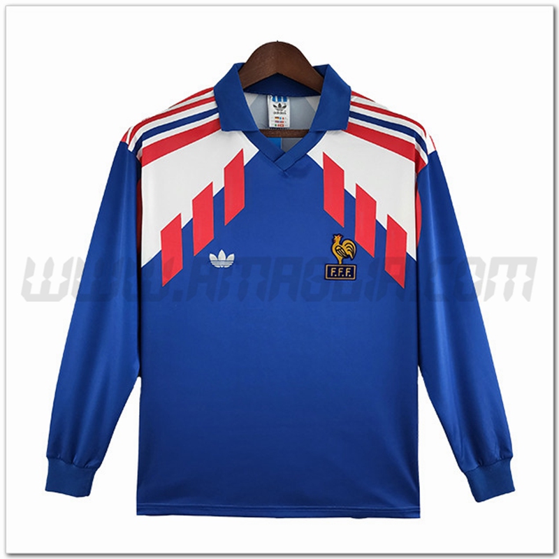 Prima Maglia Francia Maniche lunghe Retro 1988/1990