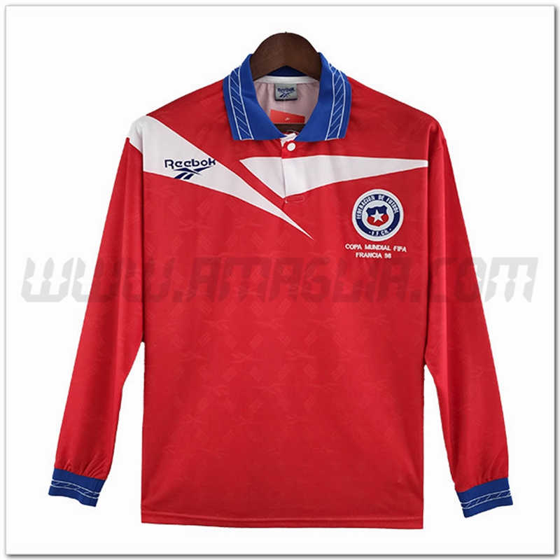 Prima Maglia Chile Maniche lunghe Retro 1998
