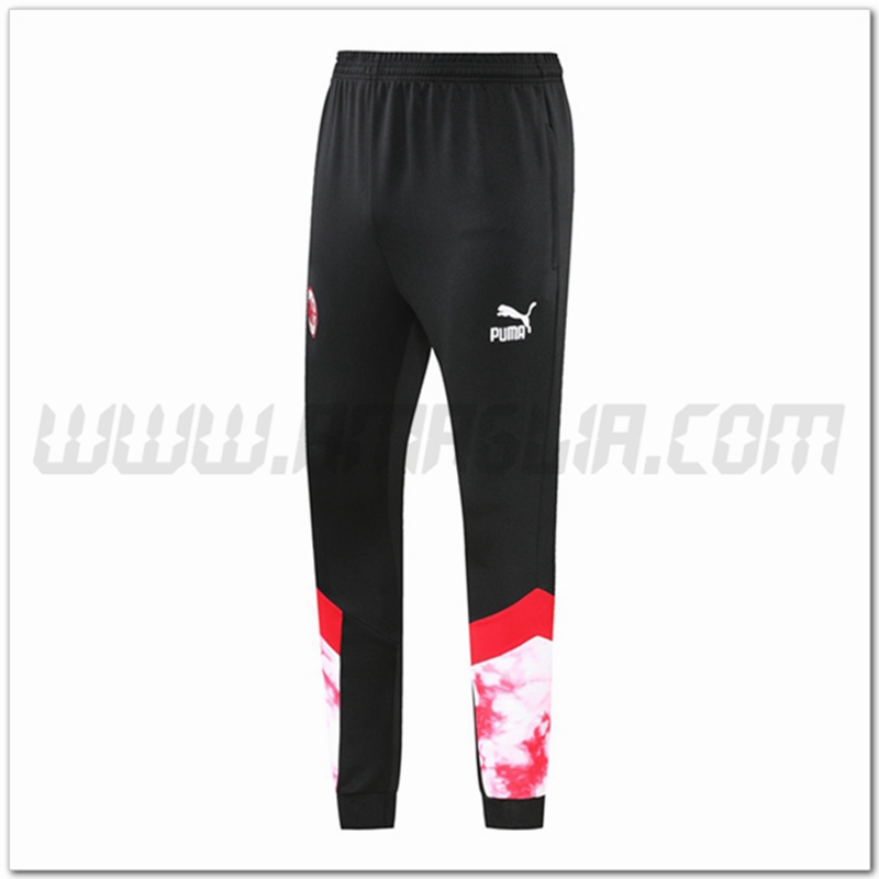 Pantaloni Allenamento AC Milan Nero/Bianco 2022 2023