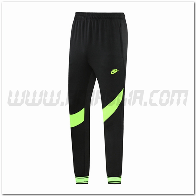 Pantaloni Allenamento Nike Nero/Verde 2022 2023
