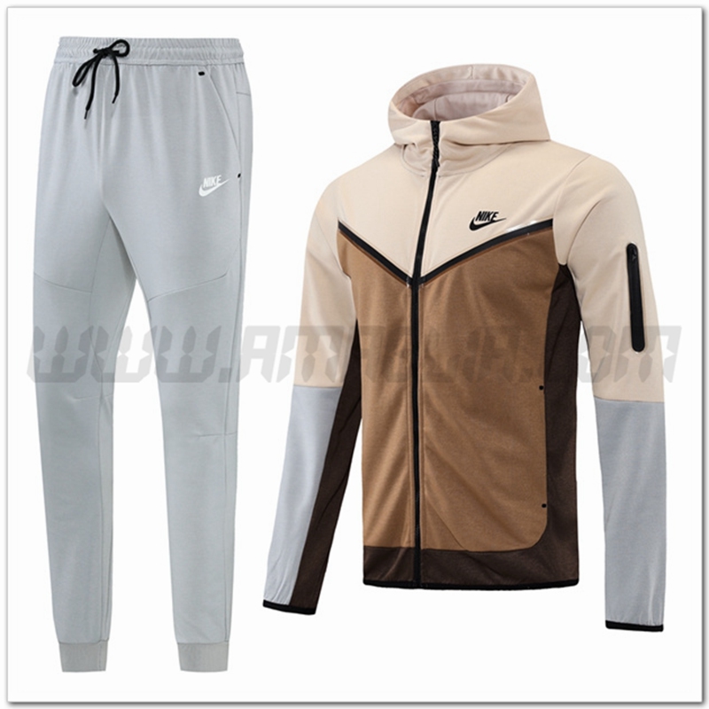 Tuta Giacca con Cappuccio Nike Marrone 2022 2023