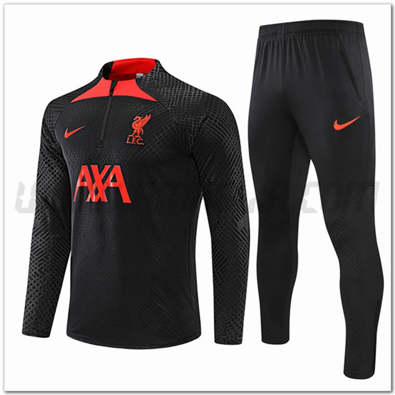 Tuta Allenamento FC Liverpool Nero/Rosso 2022 2023