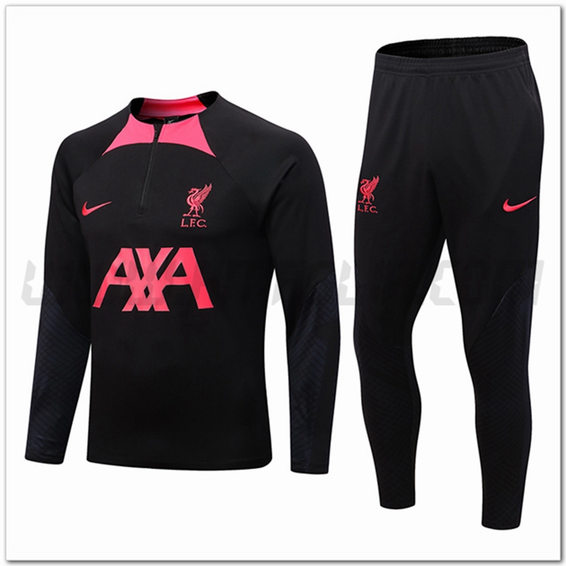 Tuta Allenamento FC Liverpool Nero/Rose 2022 2023
