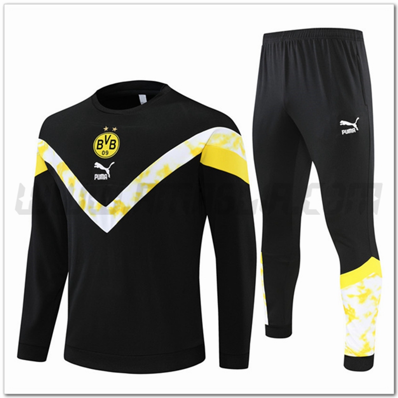 Tuta Allenamento Dortmund BVB Nero/Bianco 2022 2023