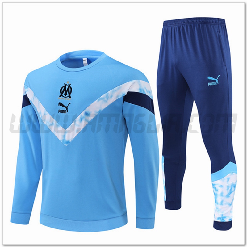 Tuta Allenamento Marsiglia OM Azzurro/Bianco 2022 2023