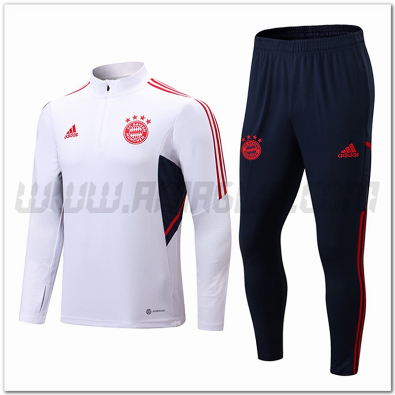 Tuta Allenamento Bayern Monaco Bianco 2022 2023
