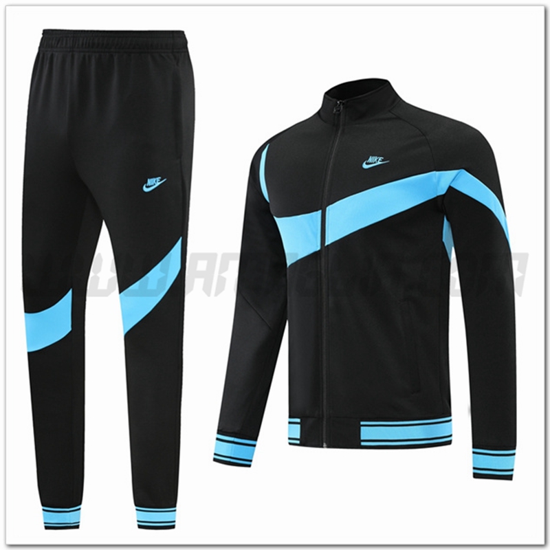 Tuta Giacca Allenamento Nike Nero/Blu 2022 2023