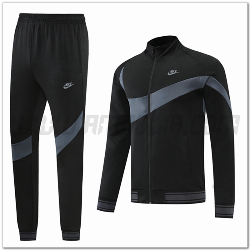 Tuta Giacca Allenamento Nike Nero/Grigio 2022 2023