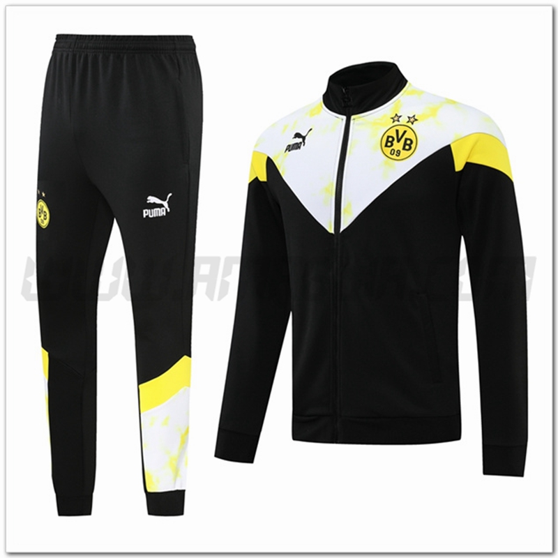 Tuta Giacca Allenamento Dortmund BVB Nero/Bianco 2022 2023