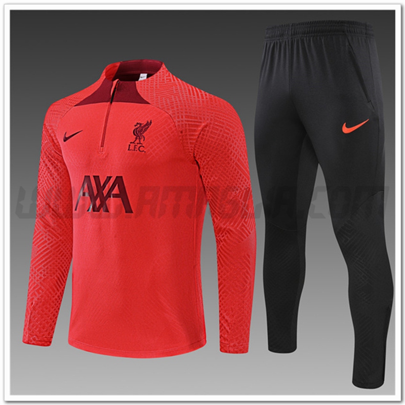 Tuta Allenamento FC Liverpool Bambino Rosso 2022 2023