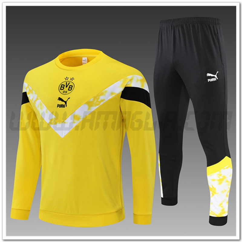 Tuta Allenamento Dortmund BVB Bambino Giallo/Bianco 2022 2023