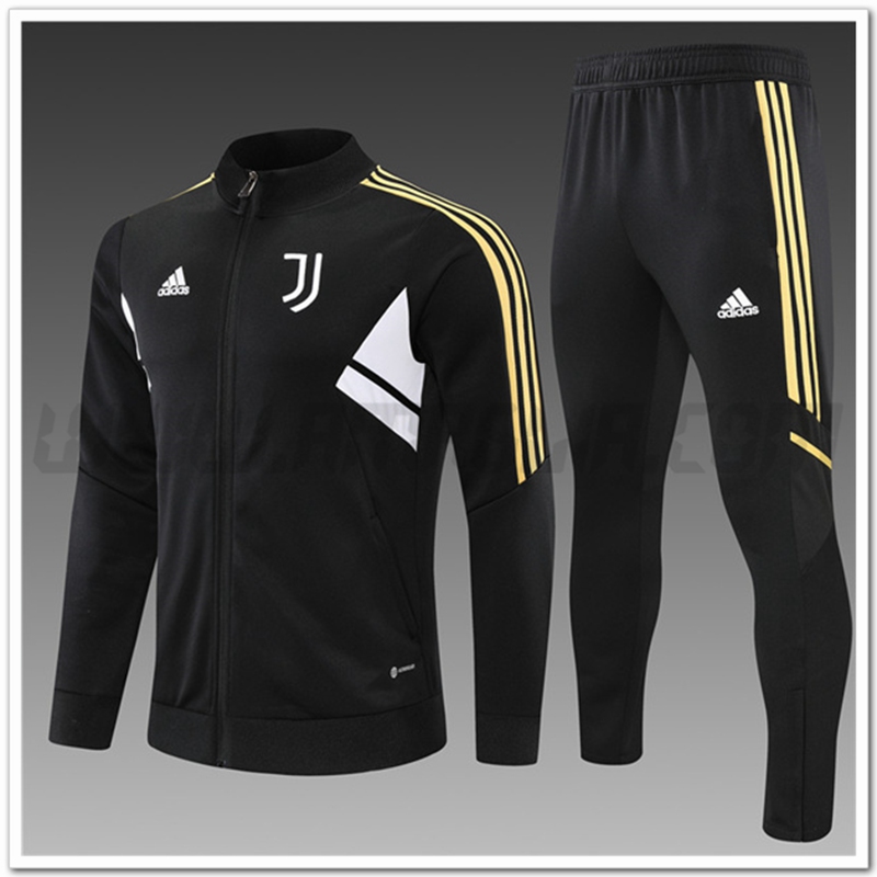 Tuta Giacca Allenamento Juventus Bambino Nero/Bianco 2022 2023