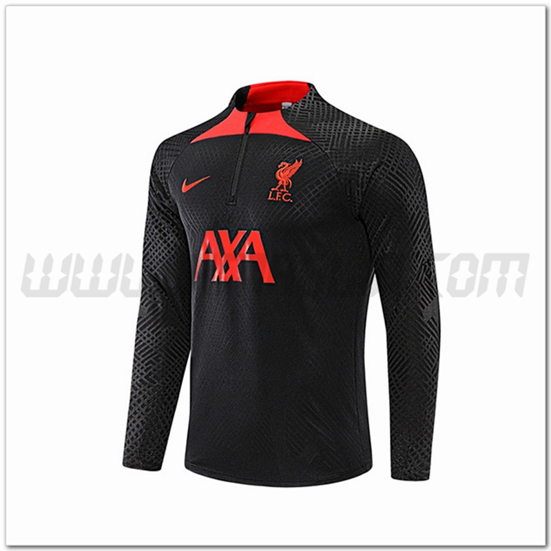 Felpa Allenamento FC Liverpool Nero/Rosso 2022 2023