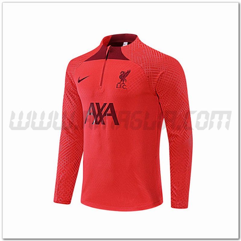 Felpa Allenamento FC Liverpool Rosso 2022 2023