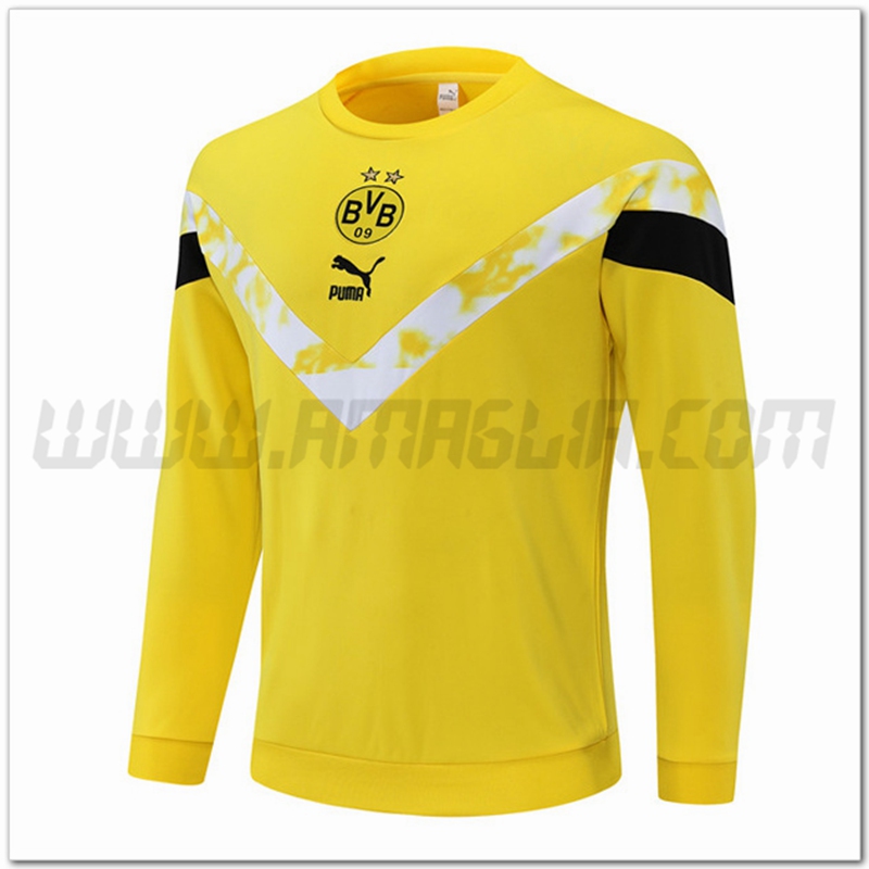 Felpa Allenamento Dortmund BVB Giallo/Bianco 2022 2023