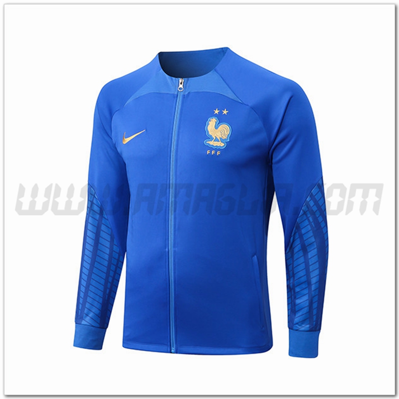 Giacca Calcio Francia Blu 2022 2023