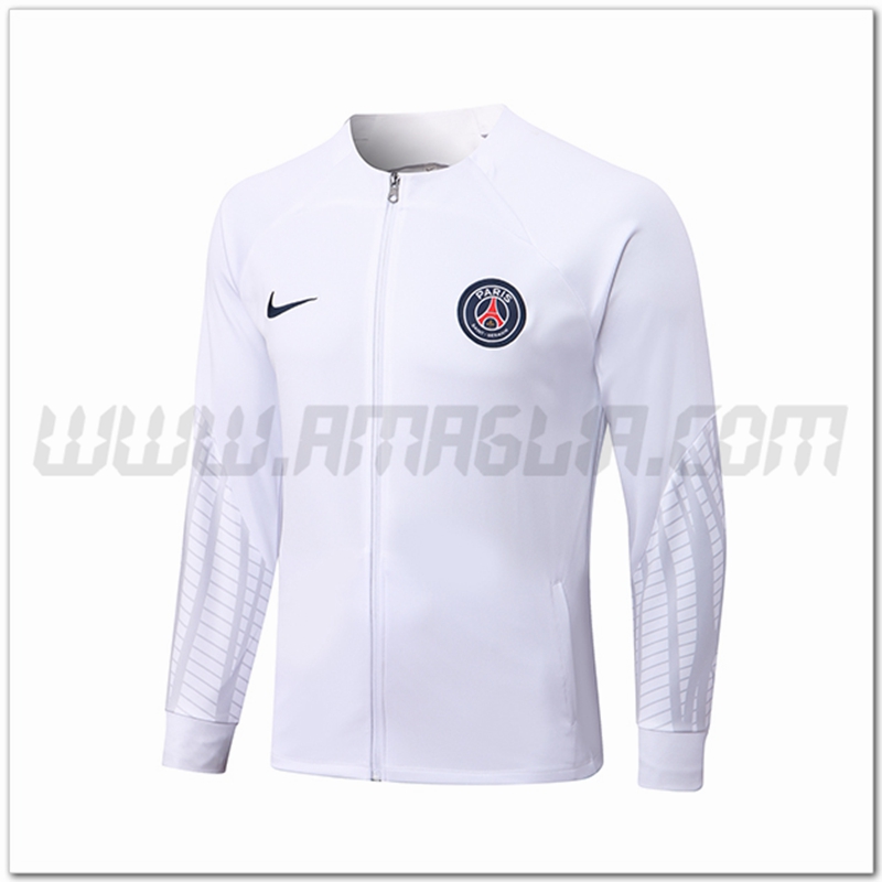 Giacca Calcio PSG Bianco 2022 2023