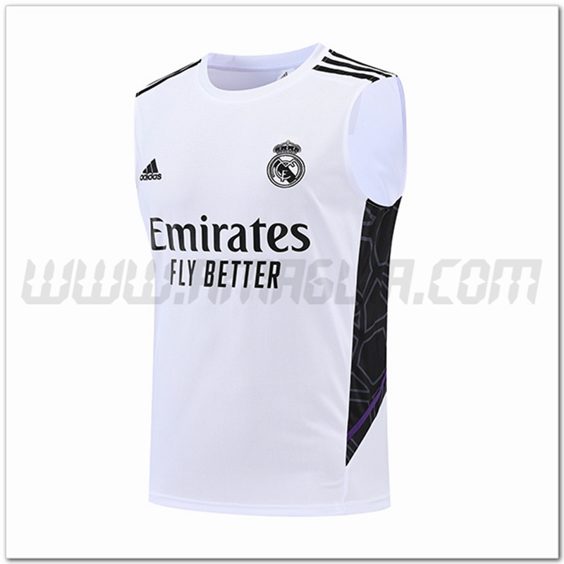 Canotta da Allenamento Real Madrid Bianco 2022 2023