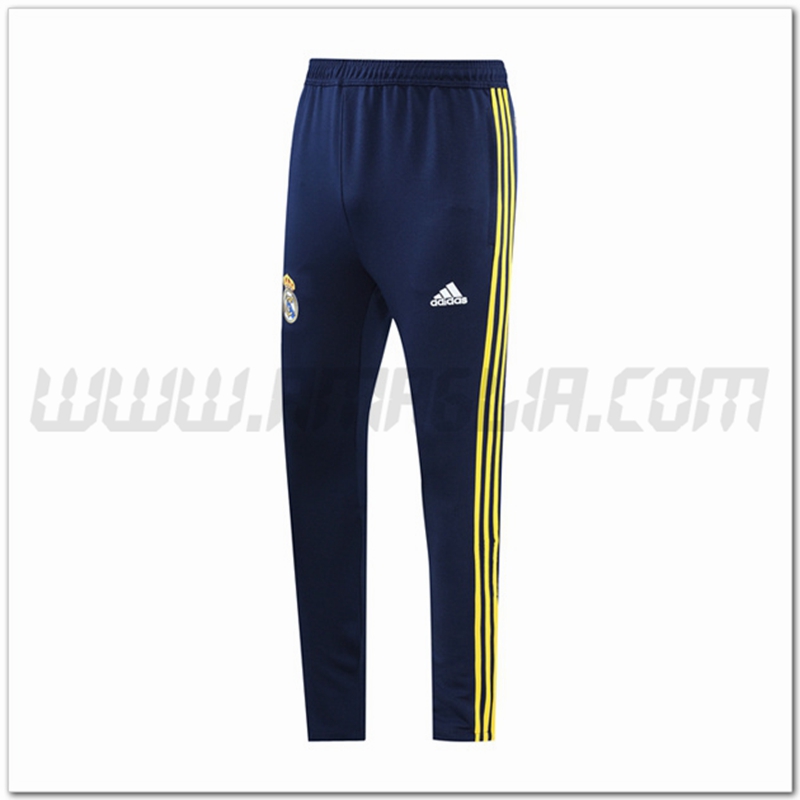 Pantaloni Allenamento Real Madrid Blu Marino/Giallo 2022 2023