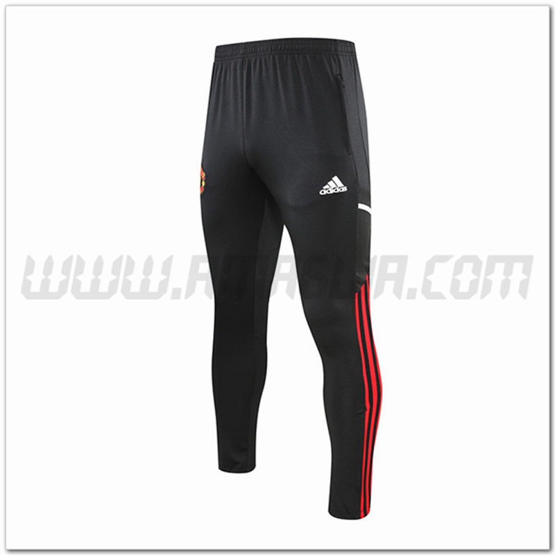 Pantaloni Allenamento Manchester United Nero 2022 2023 -03