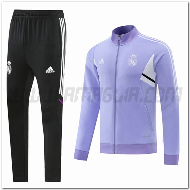 Tuta Giacca Allenamento Real Madrid Viola 2022 2023