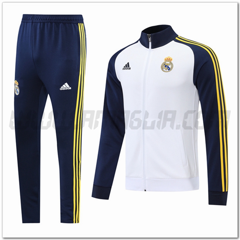 Tuta Giacca Allenamento Real Madrid Bianco/Blu Marino 2022 2023