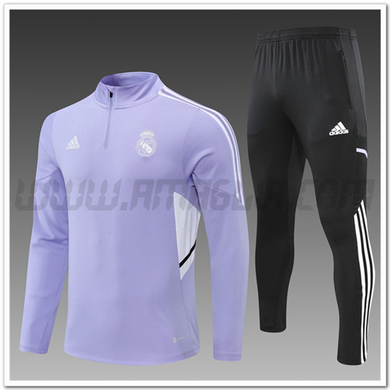 Tuta Allenamento Real Madrid Bambino Viola 2022 2023