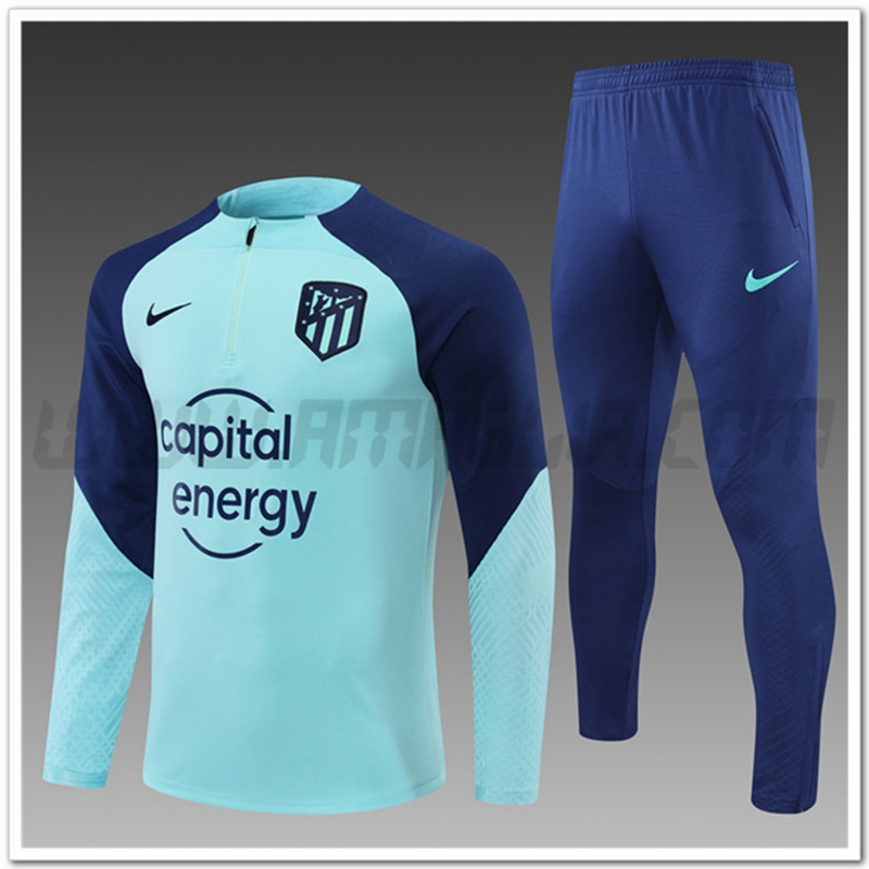 Tuta Allenamento Atletico Madrid Bambino Azzurro 2022 2023