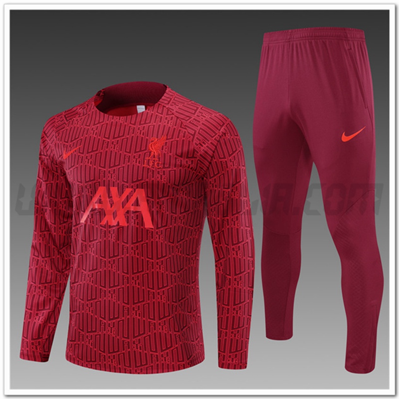 Tuta Allenamento FC Liverpool Bambino Marrone 2022 2023