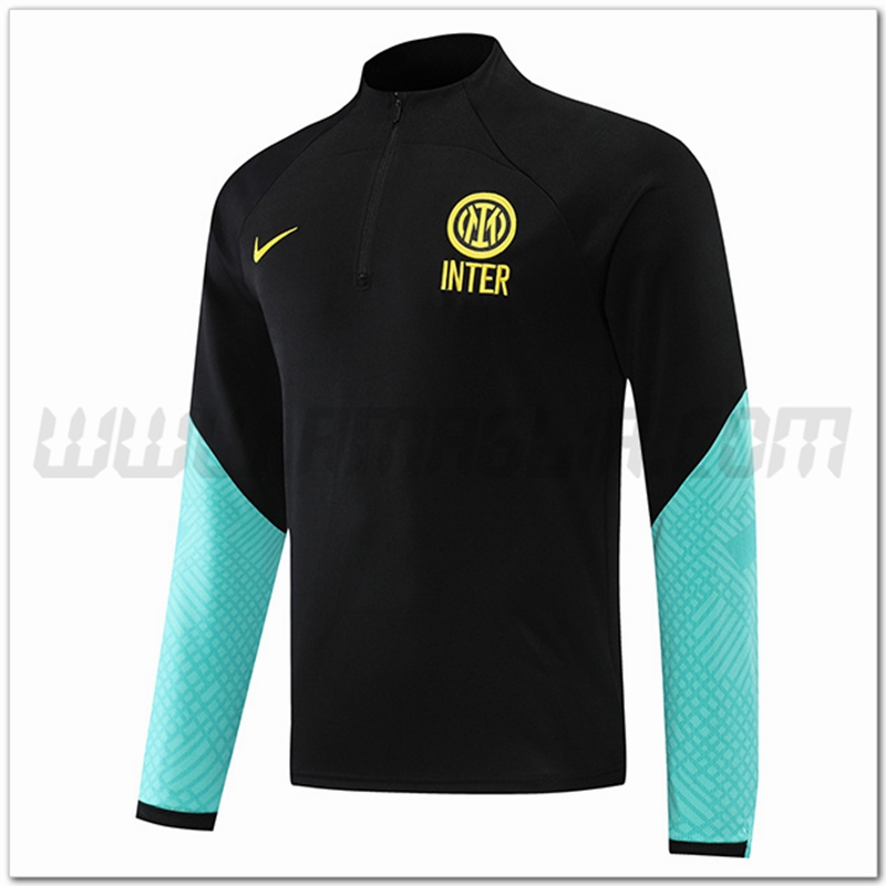 Felpa Allenamento Inter Milan Nero/Verde 2022 2023