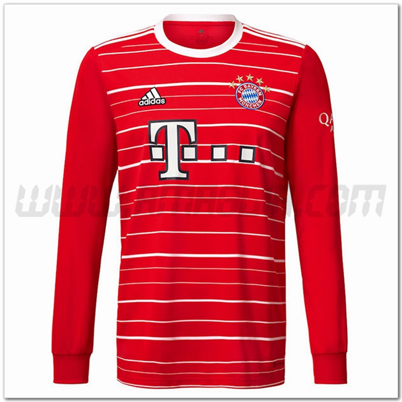 Prima Nuovo Maglia Bayern Monaco Maniche lunghe 2022 2023 Rosso