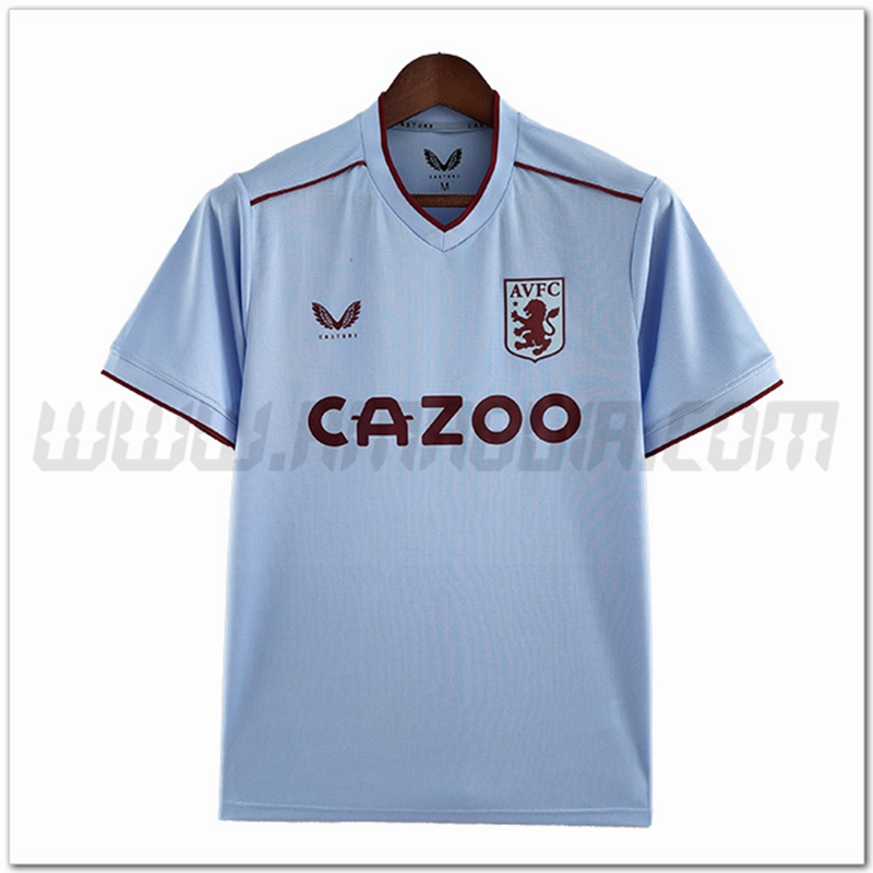 Seconda Maglia Calcio Aston Villa 2022 2023