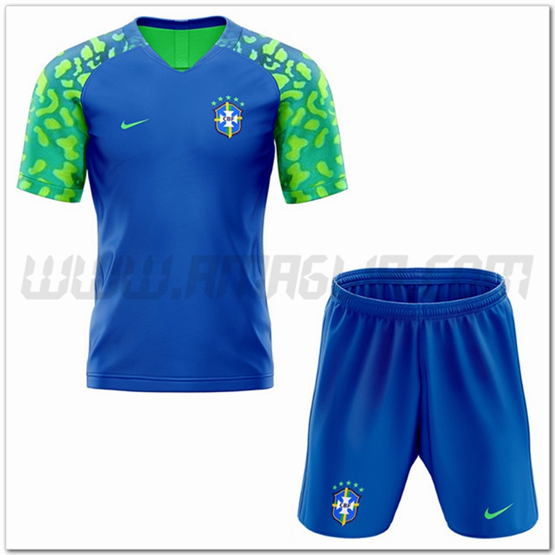Kit Maglia Brasile Bambino Seconda 2022 2023