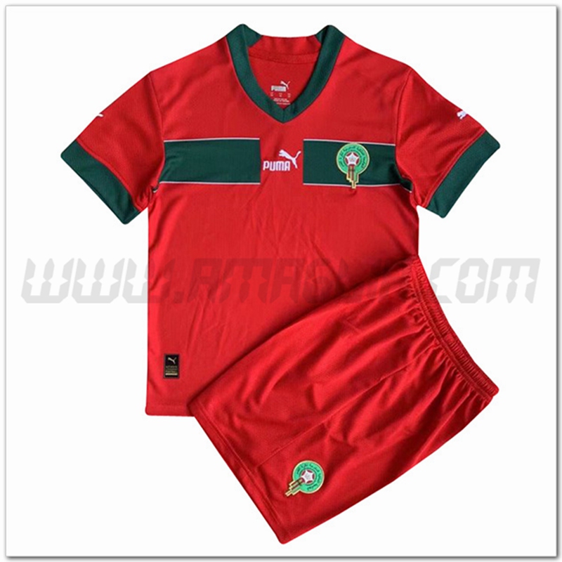 Kit Maglia Marocco Bambino Prima 2022 2023