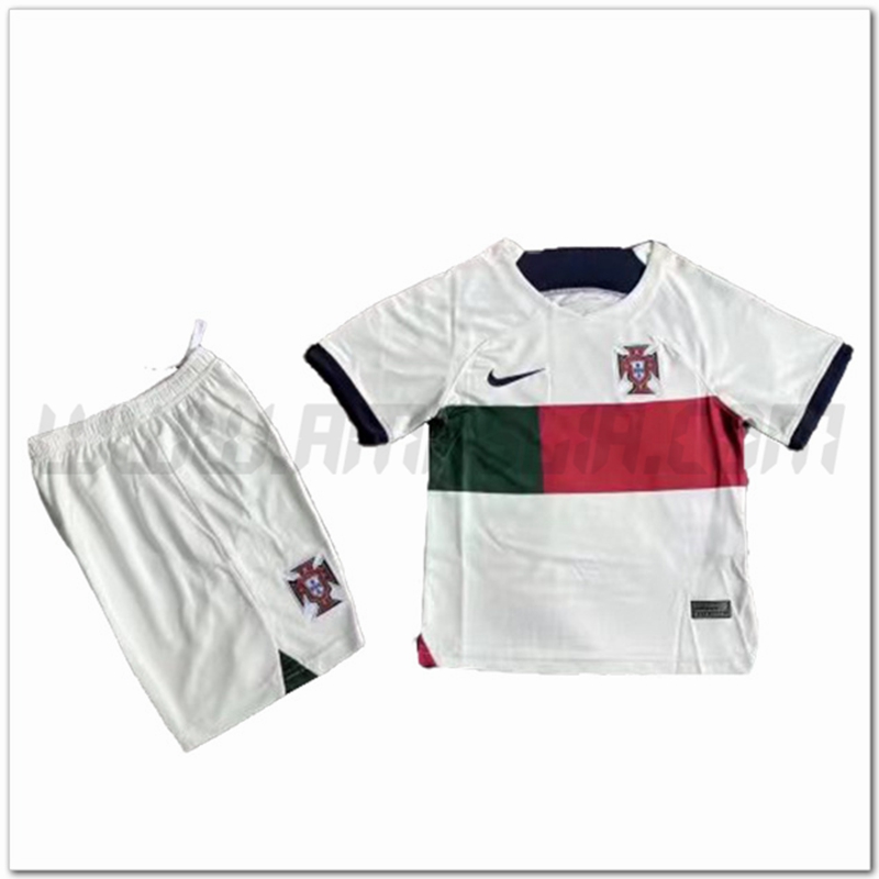 Kit Maglia Portogallo Bambino Seconda 2022 2023